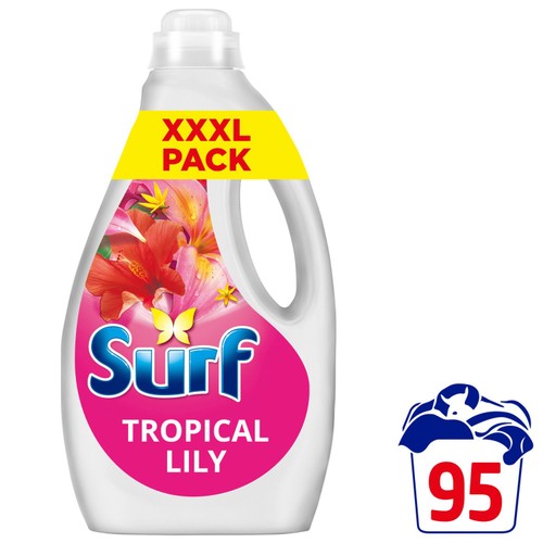 Surf Laundry Washing Liquid Detergent Tropical Lily 95 washes