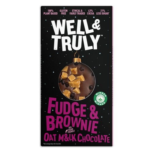 Well&Truly Fudge & Brownie Bauble Oat Milk Chocolate