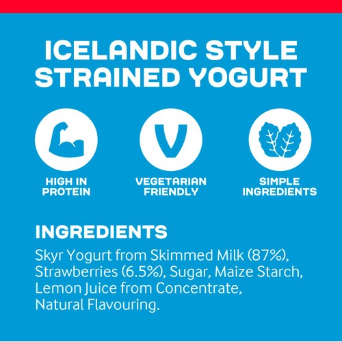 Arla Skyr Strawberry Icelandic Style Yogurt