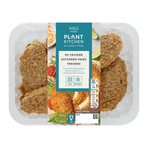 M&S Plant Kitchen Vegan No Chicken Southern Fried Tenders