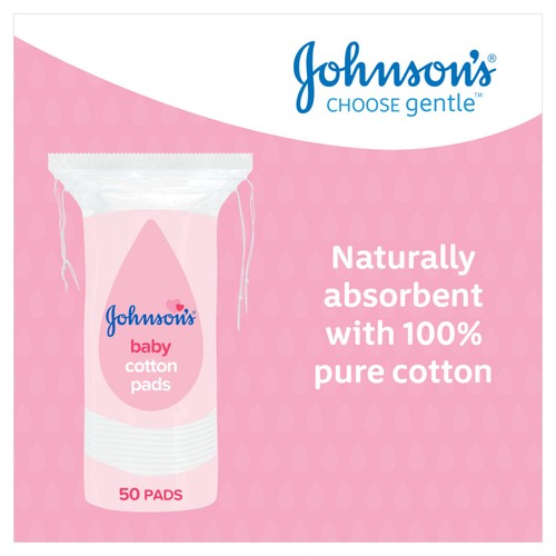 Johnson's Baby Cotton Pads- 50 Pads