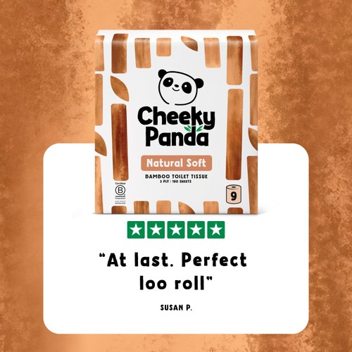Cheeky Panda Natural Colour Bamboo Toilet Paper