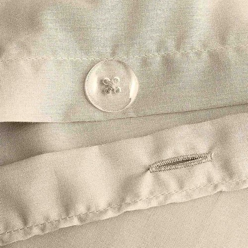 M&S Cotton Rich Bedding Set, Double, Light Cream