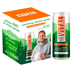 VITAL Drinks Sparkling Apple & Raspberry Vitamin Water