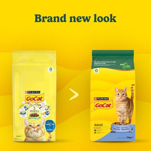 Go-Cat Herring with Vegetables Dry Cat Food