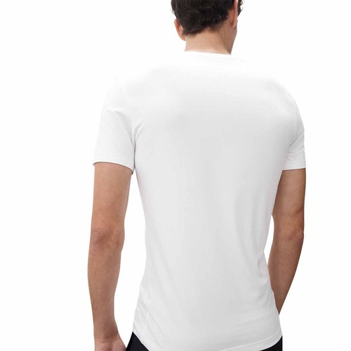 M&S Mens Supima Cotton Blend T-Shirt Vest, Small, White