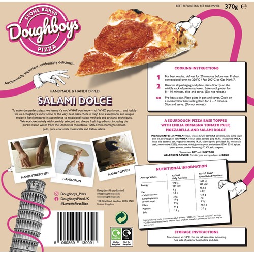 Doughboys Salami Dolce Sourdough Pizza