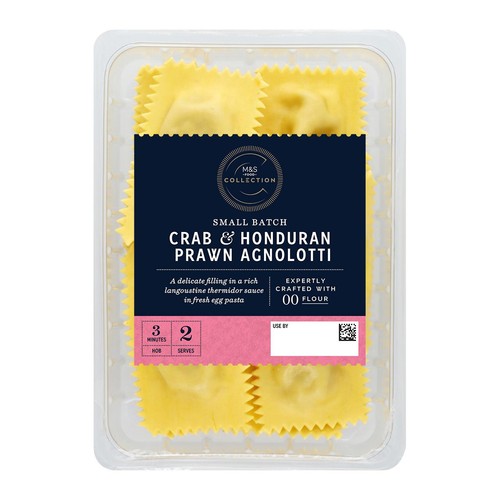 M&S Collection Crab & Honduran Prawn Agnolotti