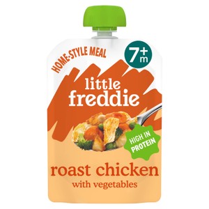 Little Freddie Organic Roast Chicken with Vegetables Baby Food Pouch Single 7m+ 130g