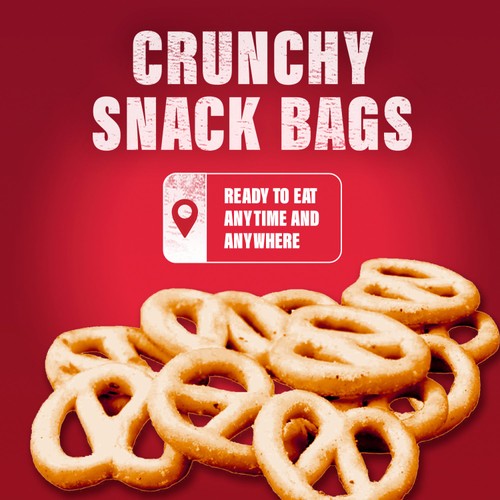 SlimFast Snack Bag Sour Cream & Chive Pretzel