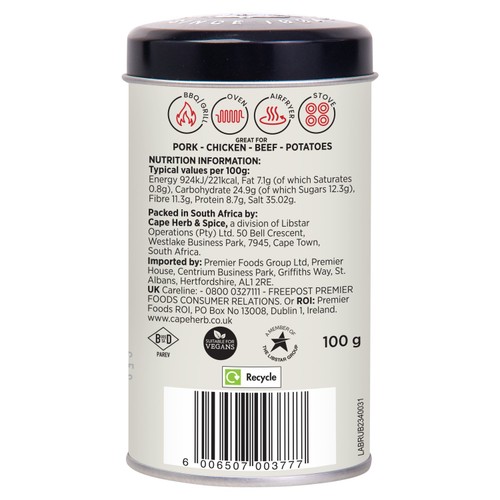 Cape Herb & Spice Spanish Style Paprika & Mustard Rub