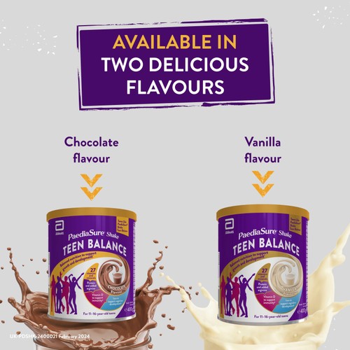 PaediaSure Shake Teen Balance, Age 11-16 years old, Vanilla Flavour