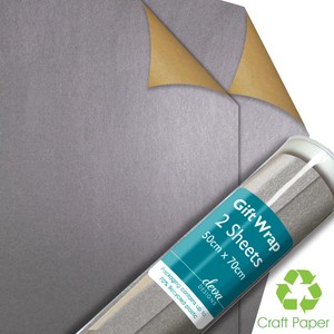 Silver Craft Gift Wrap Sheets