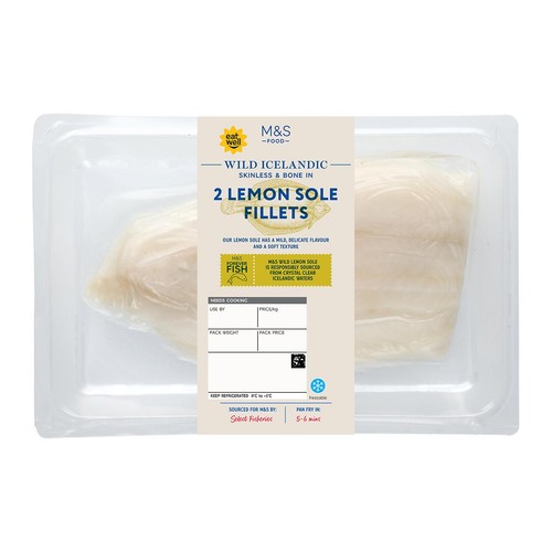 M&S Icelandic 2 Lemon Sole Fillets