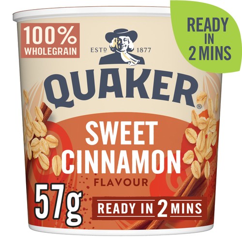 Quaker Oat So Simple Sweet Cinnamon Porridge Cereal Pot