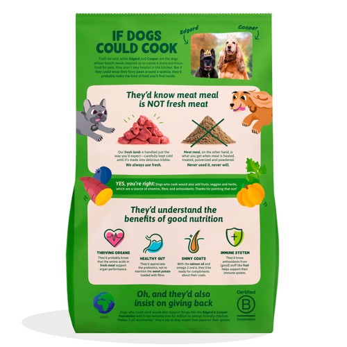 Edgard & Cooper Adult Gluten Free Fresh Lamb Small Kibble