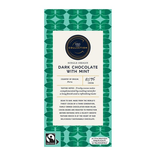 M&S Collection Dark Chocolate With Mint