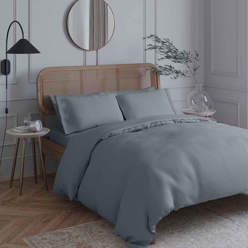 M&S Egyptian Cotton Duvet Cover, King Size (5 ft), Light Wedgewood