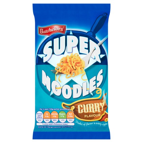 Batchelors Super Noodles Curry Flavour Instant Packet Noodles