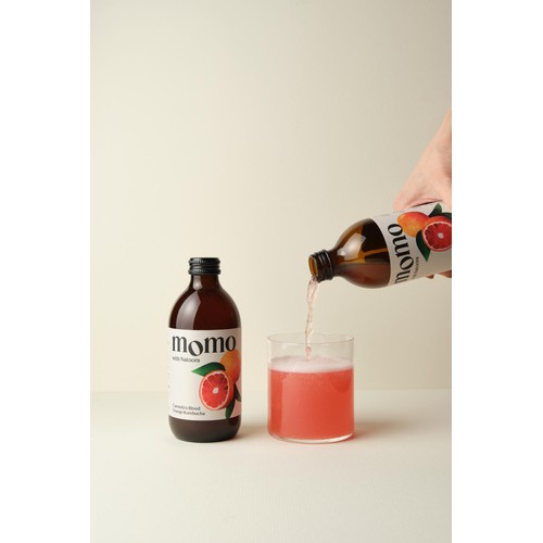 MOMO Kombucha Carmelo's Blood Orange Kombucha
