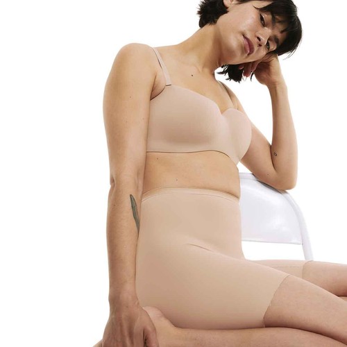 M&S Womens Light Control Thigh Slimmers, Size 10, Rose Quartz