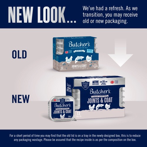Butcher's Joints & Coat Wet Dog Food Trays