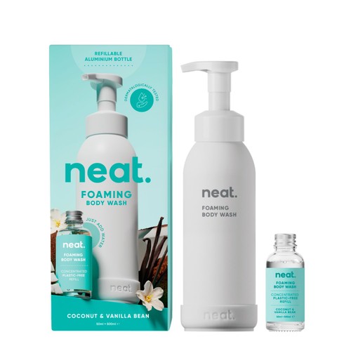 Neat Foaming Body Wash Coconut & Vanilla Bean Starter Pack