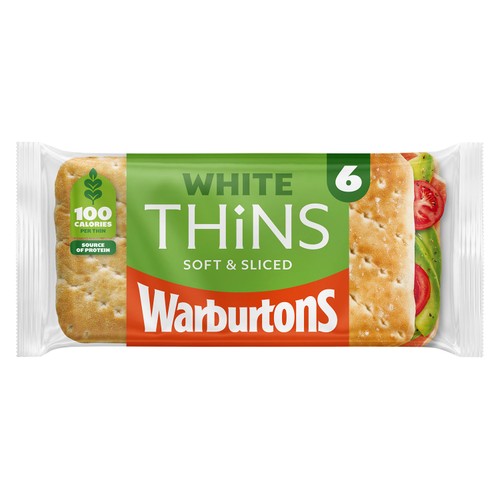 Warburtons White Sandwich Thins