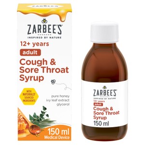 Zarbee's 12+ Years Adult Cough & Sore Throat Syrup 150ml