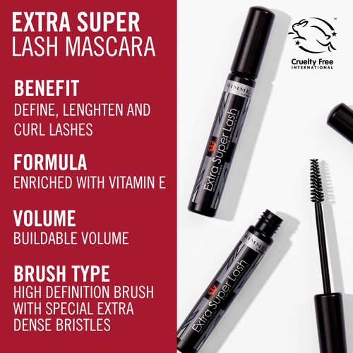 Rimmel Extra Super Lash Mascara 101 Black Black