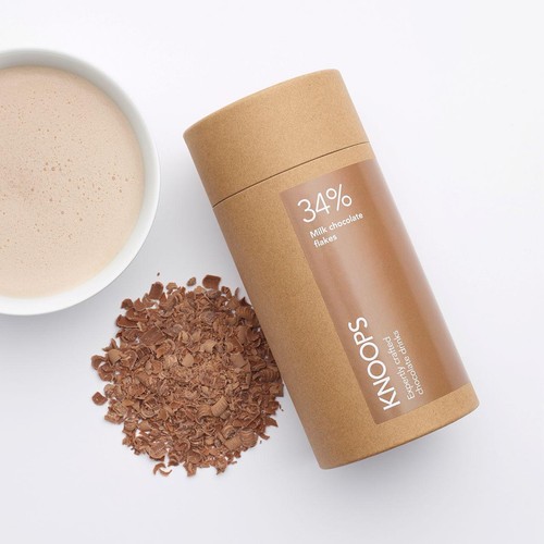 Knoops 34% Milk Hot Chocolate Flakes Tube