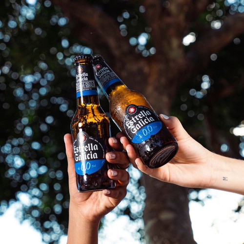 Estrella Galicia 0.0% Spanish Lager 12 x 330ml beer bottles