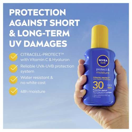 NIVEA SUN Protect & Moisture SPF 30 Sun Lotion Spray