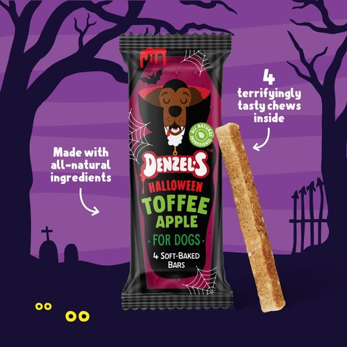 Denzel's Halloween Toffee Apple Soft-Baked Dog Chews