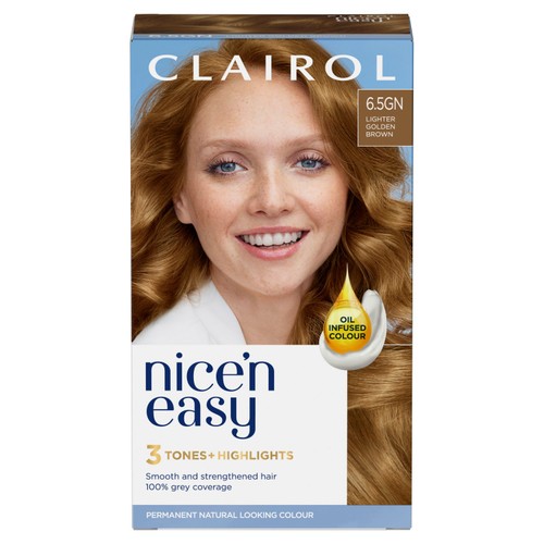 Clairol Nice'n Easy Hair Dye, 6.5GN Lighter Golden Brown