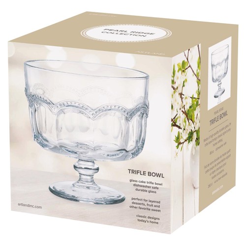 Artland Pearl Ridge Trifle Bowl