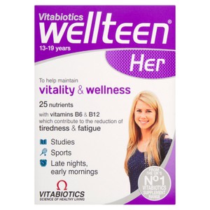 Vitabiotics Wellteen Her Vitality & Wellness Tablets 