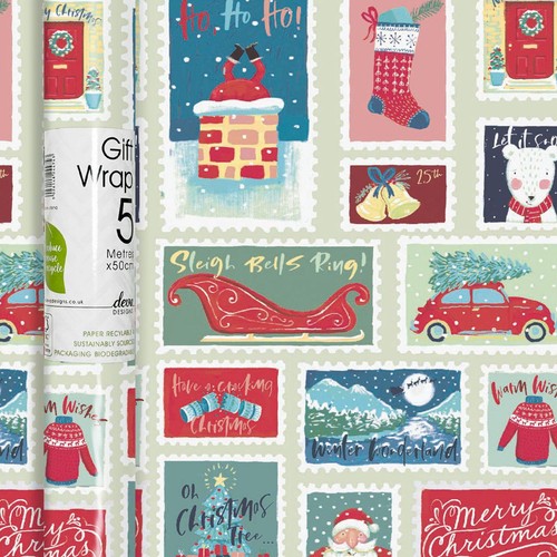 Christmas Stamps Rollwrap