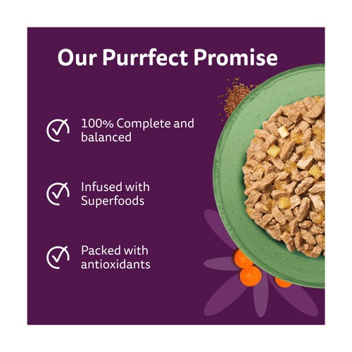 Whiskas 1+ Wet Cat Food Superfoods Mixed Selection in Jelly 15x50g