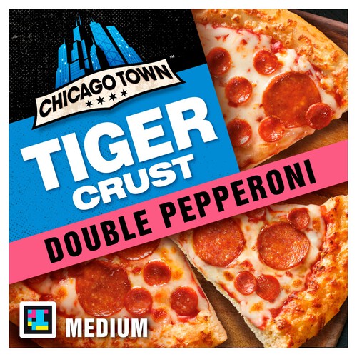 Chicago Town Tiger Crust Double Pepperoni Pizza - Ocado