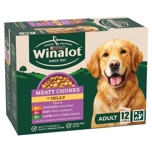 Winalot Meaty Chunks Mixed in Jelly Wet Dog Food