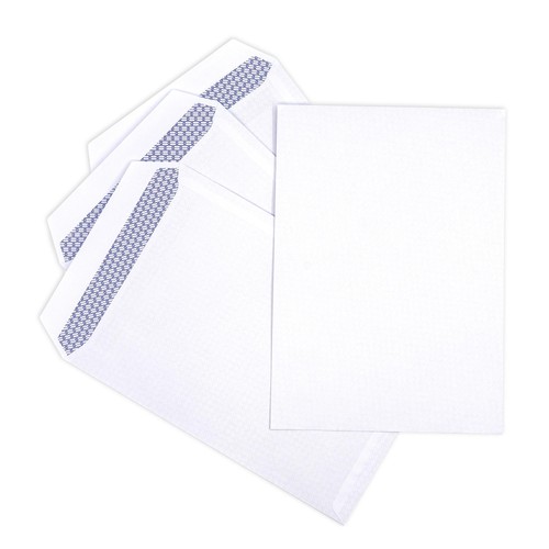 Pukka Pad - 25 Pack Envelopes - C4 White Self Seal Pocket - 324mm x 229m