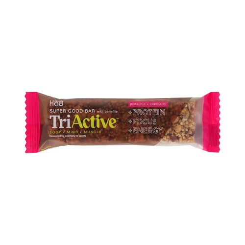 TriActive Super Good Bar "with Benefits" Pistachio & Cranberry
