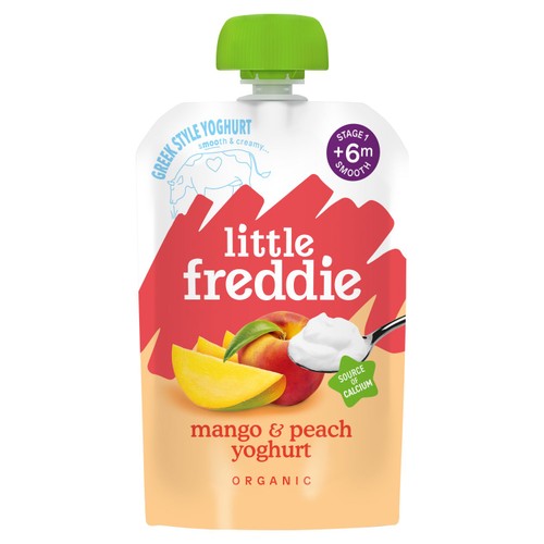 Little Freddie Organic Mango & Peach Yoghurt Baby Food Pouch 6+ Months