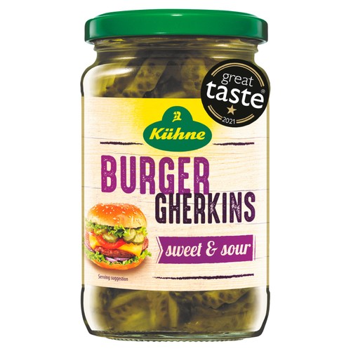 Kuhne Burger Crinkle Cut Gherkins