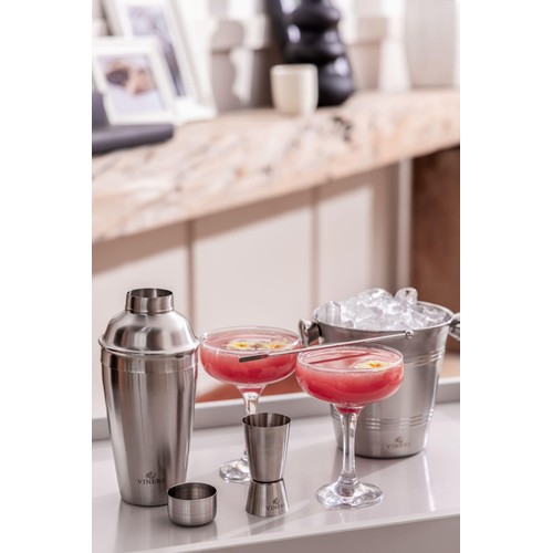 Viners Barware Silver Cocktail Shaker, 500ml 