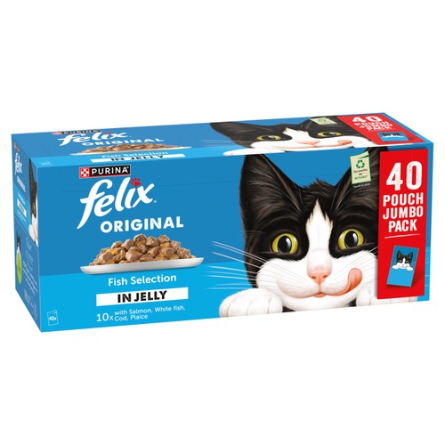 Felix Original Fish Selection in Jelly Wet Cat Food