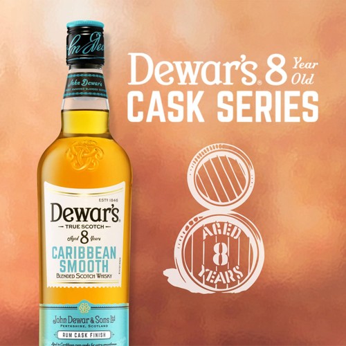 Dewars 8 Year Old Caribbean Smooth Blended Scotch Whisky