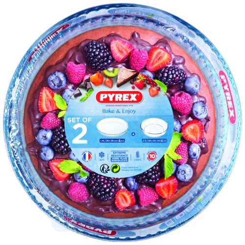 Pyrex Cake and Flan Dish Set