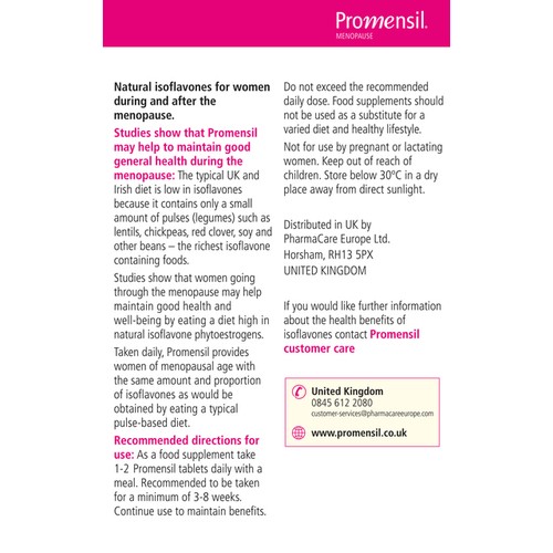 Promensil Maintenance Menopause Original Formula Supplement Tablets 